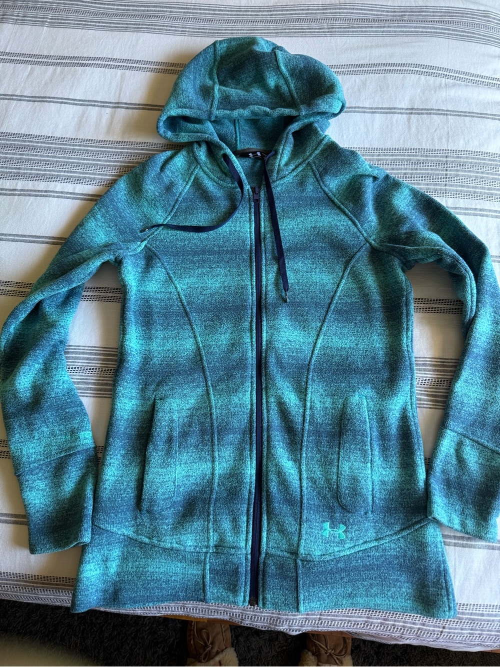 Under Armour Women's Teal Ombre Full-Zip Hoodie